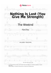 Sheet music, chords The Weeknd - Nothing Is Lost (You Give Me Strength)