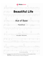 Sheet music, chords Ace of Base - Beautiful Life