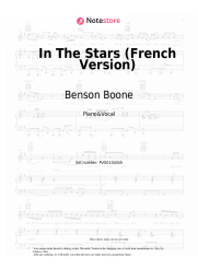 Sheet music, chords Benson Boone, Philippine Lavrey - In The Stars (French Version)