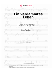 Sheet music, chords Bernd Stelter - Ein verdammtes Leben