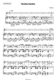 Sheet music, chords Paveier - Humba Humba