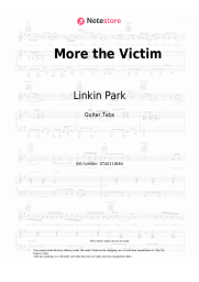 Sheet music, chords Linkin Park - More the Victim