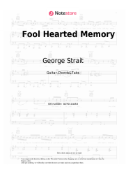undefined George Strait - Fool Hearted Memory