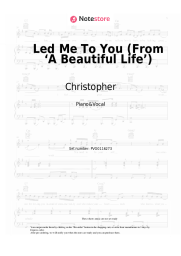 Sheet music, chords Christopher - Led Me To You (From ‘A Beautiful Life’)