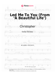 Sheet music, chords Christopher - Led Me To You (From ‘A Beautiful Life’)