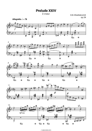 undefined Dmitri Shostakovich - Prelude in D minor, op.34 No. 24