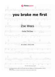 undefined Zoe Wees - ​you broke me first