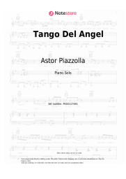 Sheet music, chords Astor Piazzolla - Tango Del Angel