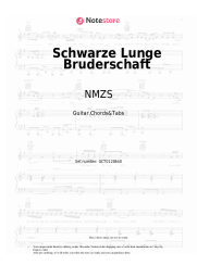 Sheet music, chords NMZS, Danger Dan - Schwarze Lunge Bruderschaft