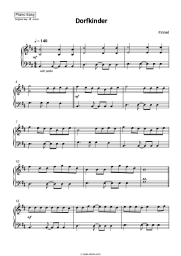 Sheet music, chords Finnel - Dorfkinder