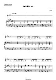 Sheet music, chords Finnel - Dorfkinder