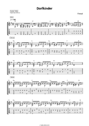 Sheet music, chords Finnel - Dorfkinder