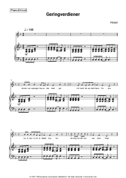 Sheet music, chords Finnel - Geringverdiener
