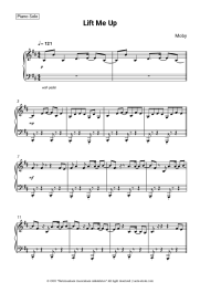 Sheet music, chords Moby - Lift Me Up