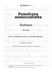 Sheet music, chords Skaldowie - Przesliczna wiolonczelistka
