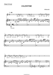 Sheet music, chords Måneskin - VALENTINE