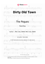 Sheet music, chords The Pogues - Dirty Old Town