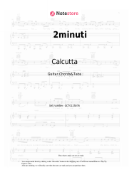 Sheet music, chords Calcutta - 2minuti