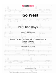 Sheet music, chords Pet Shop Boys - Go West
