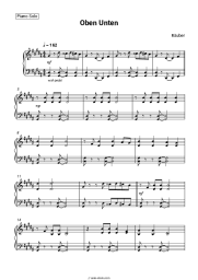Sheet music, chords Räuber - Oben Unten