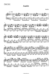Sheet music, chords Dasha - Austin