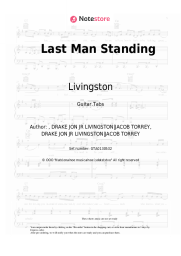 Sheet music, chords Livingston - Last Man Standing