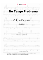 Sheet music, chords Culcha Candela - No Tengo Problema