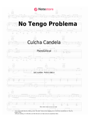 Sheet music, chords Culcha Candela - No Tengo Problema