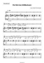Sheet music, chords LEA, Herbert Grönemeyer - Für Dich da (#40Bochum)