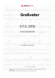 Sheet music, chords S.T.S. (STS) - Großvater