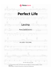 Sheet music, chords Levina - Perfect Life