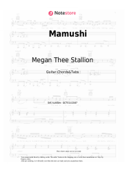 Sheet music, chords Megan Thee Stallion, Yuki Chiba - Mamushi