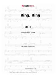 Sheet music, chords MIRA - Ring, Ring