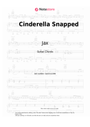 Sheet music, chords Jax - Cinderella Snapped