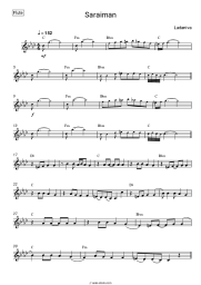 Sheet music, chords Ladaniva - Saraiman