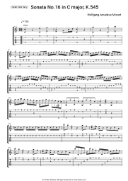 undefined Wolfgang Amadeus Mozart - Sonata No.16 In C Major, K.545