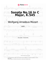 undefined Wolfgang Amadeus Mozart - Sonata No.16 In C Major, K.545