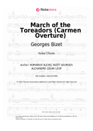 Sheet music, chords Georges Bizet - March of the Toreadors (Carmen Overture)