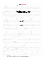 Sheet music, chords Oasis - Whatever