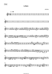 Sheet music, chords AYLIVA - Lilien