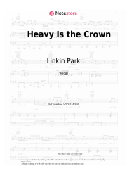 Sheet music, chords Linkin Park - Heavy Is the Crown