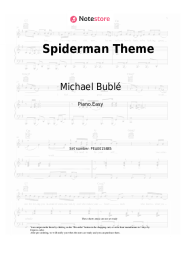 Sheet music, chords Michael Bublé - Spiderman Theme