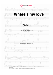 Sheet music, chords SYML - Where's my love