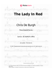 Sheet music, chords Chris De Burgh - The Lady In Red