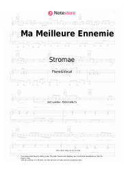 Sheet music, chords Stromae, Pomme - Ma Meilleure Ennemie