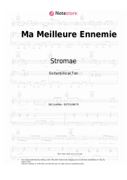 Sheet music, chords Stromae, Pomme - Ma Meilleure Ennemie