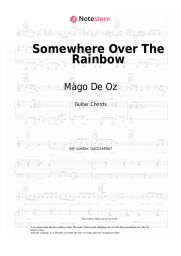 Sheet music, chords Mägo De Oz - Somewhere Over The Rainbow