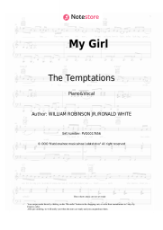 Sheet music, chords The Temptations - My Girl