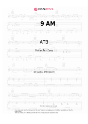 Sheet music, chords ATB - 9 AM