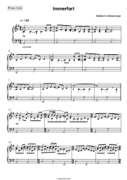 Sheet music, chords Herbert Grönemeyer - Immerfort